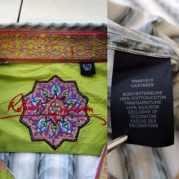 Robert Graham Men's Maca Bana Rodeo Cowboy Western Button Down Shirt Size XL - Picture 11 of 16